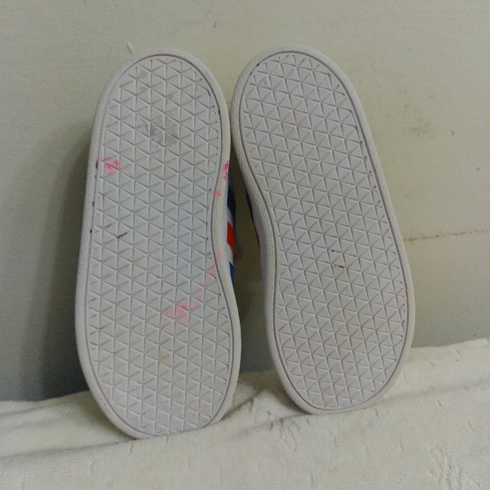 Kids ADIDAS Red White Blue Sneakers Size 8K - 5 Inches Inside KIDS - Picture 11 of 16